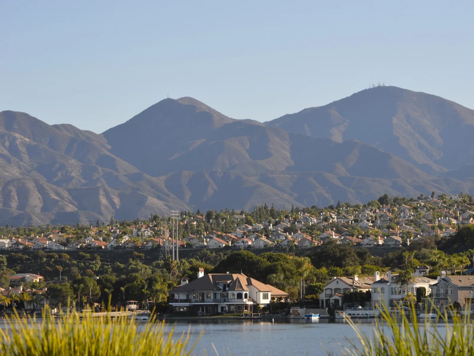 Lake Mission Viejo with Saddleback Mountain behind