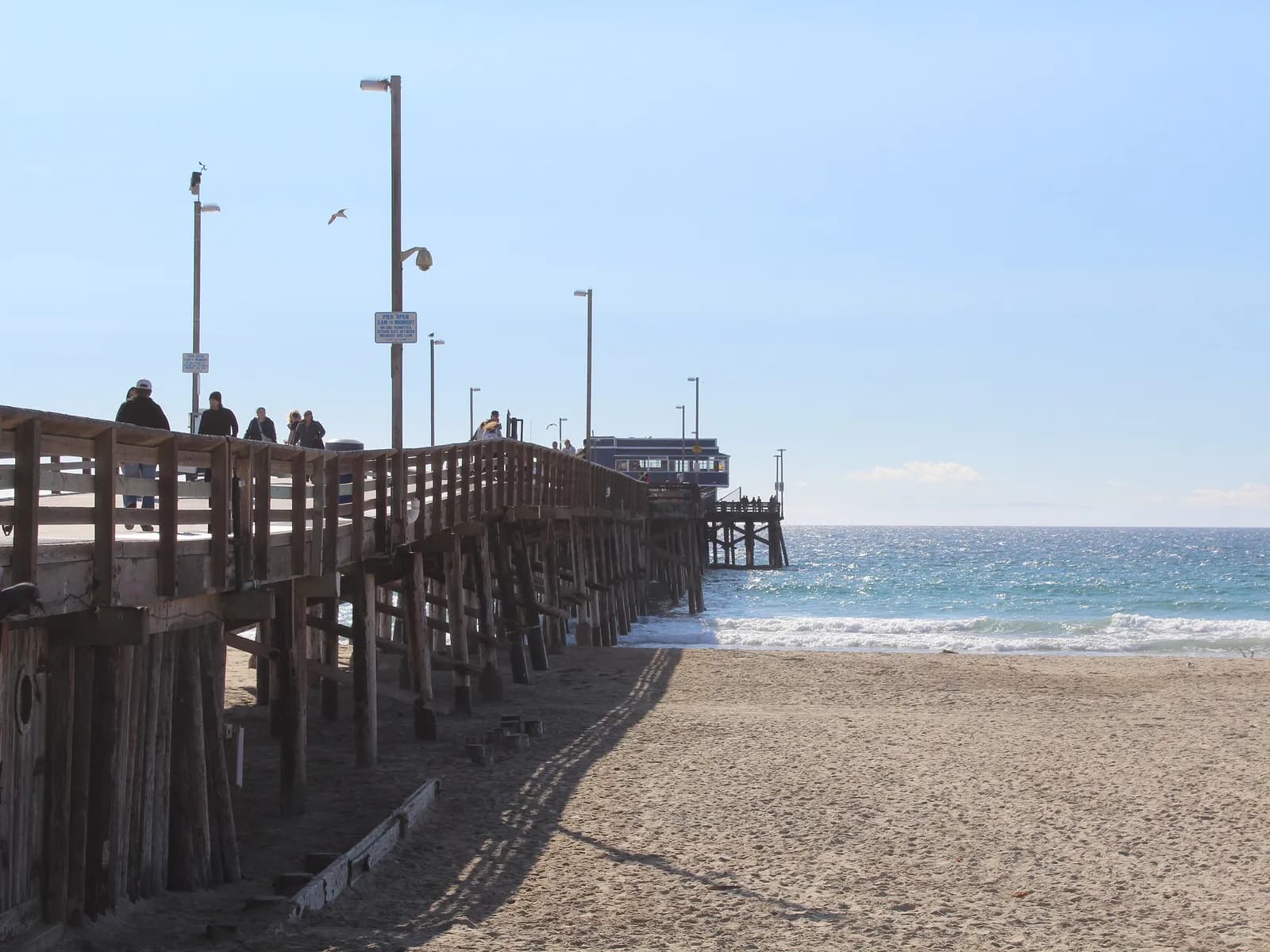Newport Beach Pier from the sand