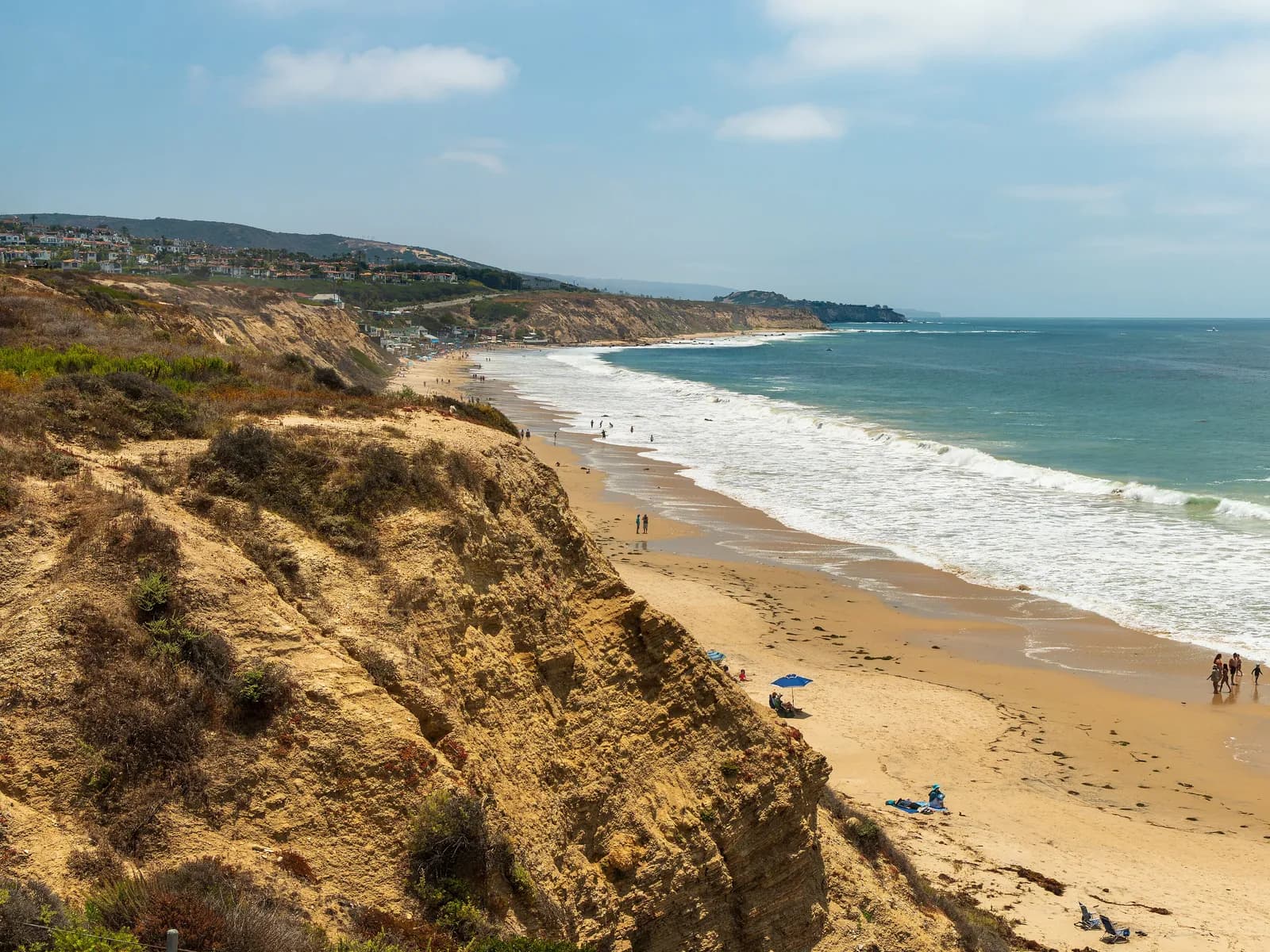 Crystal Cove State Park beach on a sunny day in Orange County