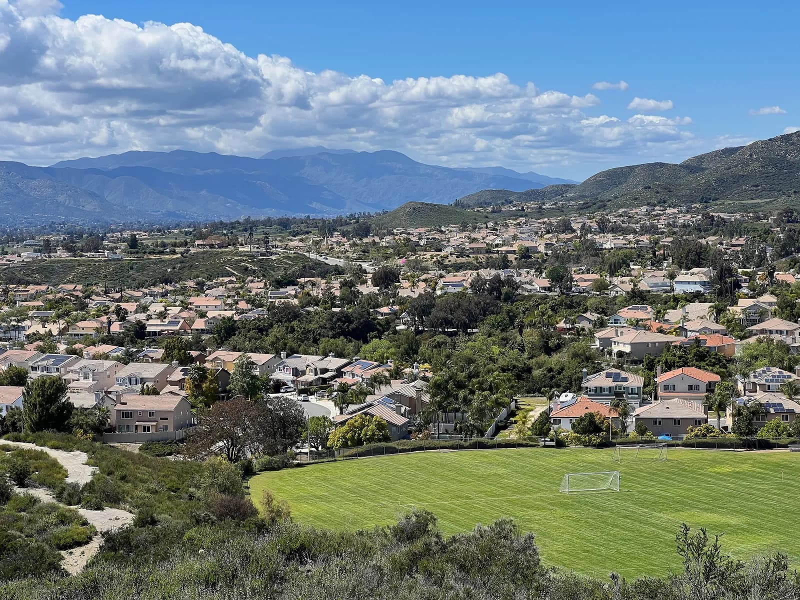 View toward Santiago Peak from Falcons View Park in Rancho Santa Margarita