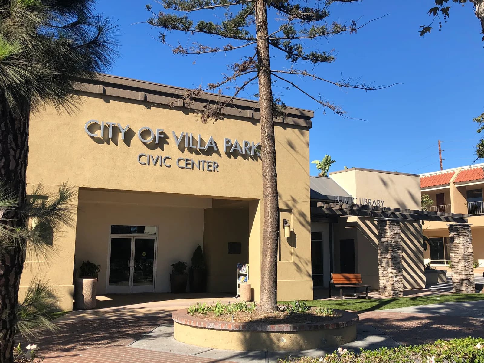 Villa Park Civic Center on a sunny day